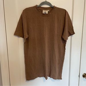 100% Hemp Tee - Coyote Color - Large
